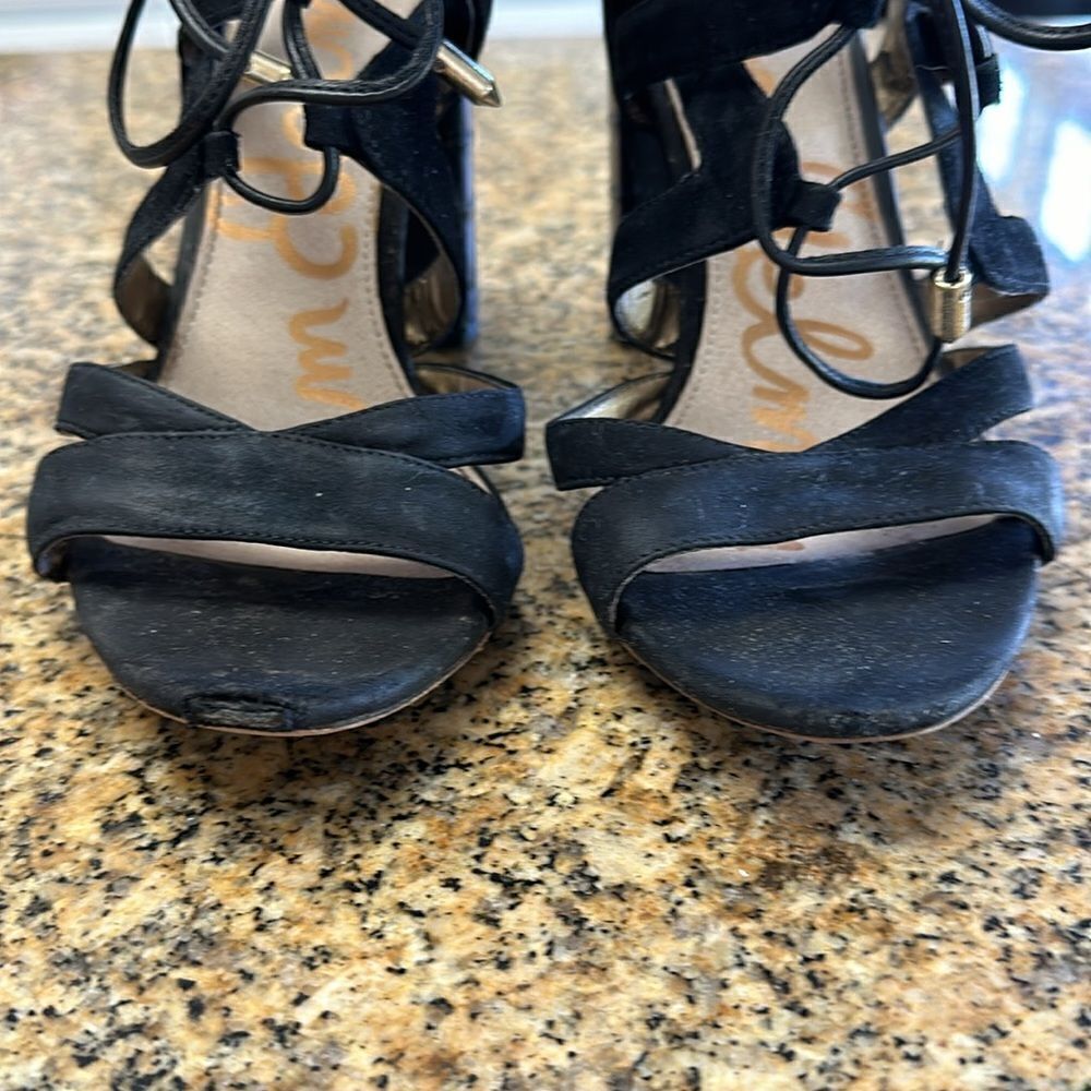 Sam Edelman black suede sandal - Picture 2 of 5